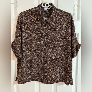 Twik Floral Black and Pink women’s Shirt